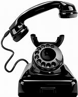 Vintage black telephone