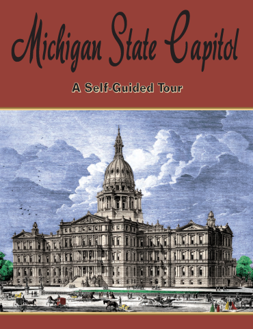 Front view of the Michigan state capital building